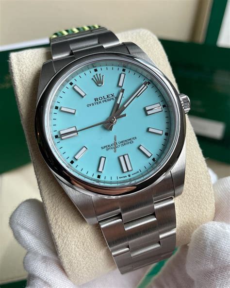 men tiffany blue rolex|Rolex tiffany blue 41 price.